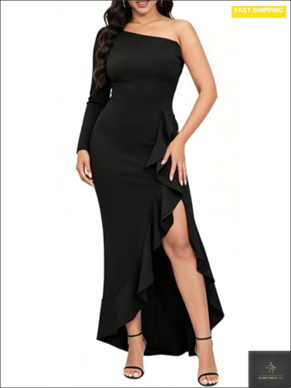One Shoulder Mermaid Maxi Dress Formal Gown
